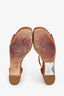 Hermès Brown Suede Espadrille 'Elda' Platform Sandals Size 38