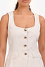 Amanda Uprichard White 'Kya' Sleeveless Romper Size M