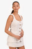 Amanda Uprichard White 'Kya' Sleeveless Romper Size M