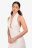 Cult Gaia White Linen 'Rumi' Halter Mini Dress Size 4