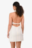 Cult Gaia White Linen 'Rumi' Halter Mini Dress Size 4