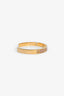 Fendi Gold Tone Crystal 'F Is Fendi' Cuff Bracelet Size S