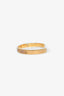 Fendi Gold Tone Crystal 'F Is Fendi' Cuff Bracelet Size S