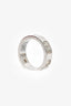 Cartier 18K White Gold/3 Diamond Love Ring Size 56