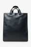 Bottega Veneta Black Smooth Leather/Intrecciato French Tote