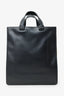 Bottega Veneta Black Smooth Leather/Intrecciato French Tote
