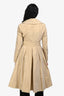 Burberry Beige Nylon Trench Coat with Belt Size 4 US