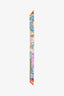 Hermes Pink Multicolour Silk Horse Graphic Logo Twilly