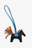 Hermès Black/Blue Leather Rodeo PM Charm