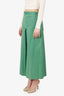 Maison Margiela Green Cotton and Silk Maxi Skirt Size 42