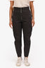 Isabel Marant Etoile Grey Washed Cotton Cargo Pants Size 36