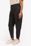 Isabel Marant Etoile Grey Washed Cotton Cargo Pants Size 36