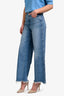 DL1961 Blue Denim Raw Hem Wide Leg Jeans Size 27