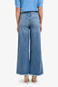 DL1961 Blue Denim Raw Hem Wide Leg Jeans Size 27