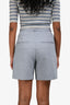 Anine Bing Grey Front Pleated Shorts Size 2