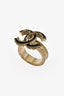 Pre-Loved Chanel™ Gold tone Metal CC Logo Ring