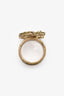 Pre-Loved Chanel™ Gold tone Metal CC Logo Ring