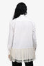 Red Valentino White Lace Detail Button Down Shirt Size 36
