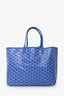 Goyard 2022 Blue Goyardine St. Louis PM Tote with Pouch