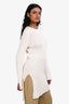 The Row White Virgin Wool Knit Long Sleeve Top Size XS