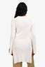 The Row White Virgin Wool Knit Long Sleeve Top Size XS