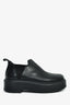 The Row Black Leather Platform 'Robin' Ankle Boots Size 37