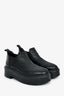 The Row Black Leather Platform 'Robin' Ankle Boots Size 37