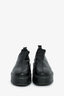 The Row Black Leather Platform 'Robin' Ankle Boots Size 37