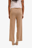 Loro Piana Brown Silk/Cotton Blend Knit Wide Leg Pants Size 38