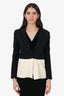 3.1 Phillip Lim Black/White Wool Detachable Bottom Blazer Size 2