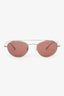 The Row x Oliver Peoples Metal Frame Brown Sunglasses