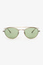 The Row x Oliver Peoples Metal Frame Green Sunglasses