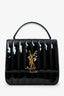 Saint Laurent Black Patent Leather Large Vicky Crossbody