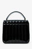Saint Laurent Black Patent Leather Large Vicky Crossbody