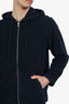 Supreme Navy Terry Cloth Zip Up Sweater Estimated Size S