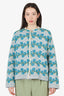 Bode Blue Merino Wool Button Up Cardigan Size XS