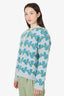 Bode Blue Merino Wool Button Up Cardigan Size XS