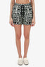 Dries Van Noten Black Cheetah Shorts Size S