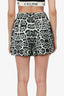 Dries Van Noten Black Cheetah Shorts Size S