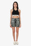 Dries Van Noten Black Cheetah Shorts Size S