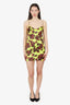 Vetements Black/Yellow Floral Mini Dress Size XS