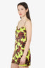Vetements Black/Yellow Floral Mini Dress Size XS