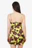 Vetements Black/Yellow Floral Mini Dress Size XS