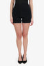 Hermès Black Stretch Knit Biker Shorts Size XS