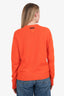 Prada Orange Wool Dinosaur Sweater Size 38