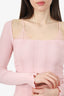 Bluemarine Pink Lace Detail Long Sleeve Size 4