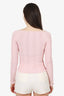 Bluemarine Pink Lace Detail Long Sleeve Size 4