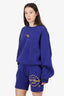 Cherry Los Angeles Purple 'World Champion' Shorts + Sweater Set Size XS