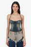 Bluemarine Denim Bustier Top Size 0