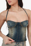 Bluemarine Denim Bustier Top Size 0